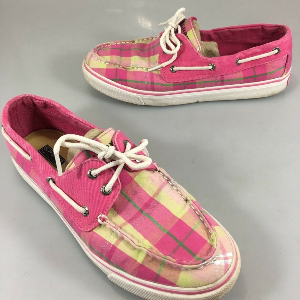 Sperry Top-Sider Womens 9 M Biscayne Hot Pink Silv